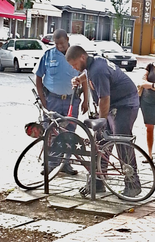MPD Officer M.A. Lee Enlisted Fire Fighters from Barracks Row Fire and EMS Station to Liberate Stolen Bike for Owner
